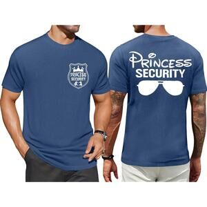 Fryaid Princess Security Team Shirt Men Magical T-Shirt Magic 2 Sided